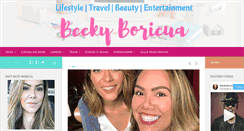 Desktop Screenshot of beckyboricua.com