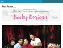 Tablet Screenshot of beckyboricua.com